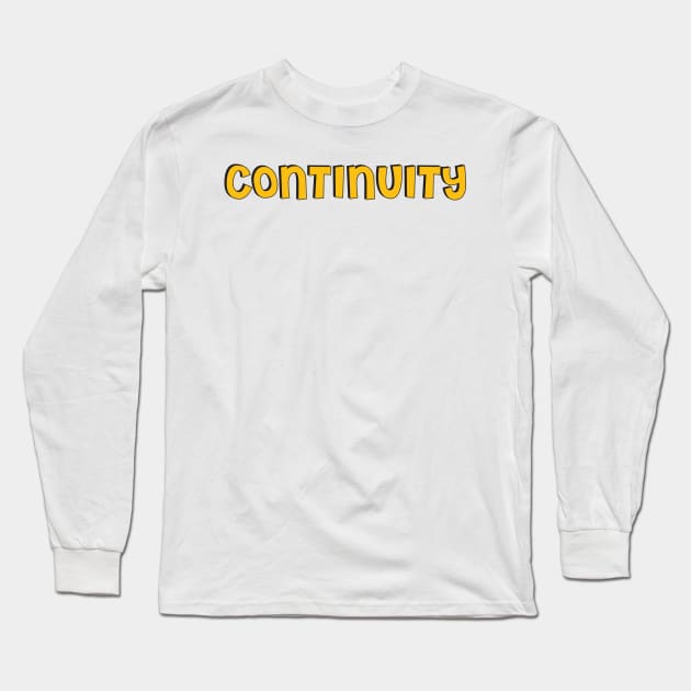 Film Crew On Set - Continuity - Gold Text - Front Long Sleeve T-Shirt by LaLunaWinters